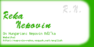 reka nepovin business card